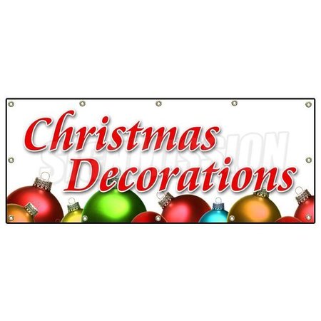 SIGNMISSION CHRISTMAS DECORATIONS BANNER SIGN x-mas xmas trees decor wreaths B-120 Christmas Decorations